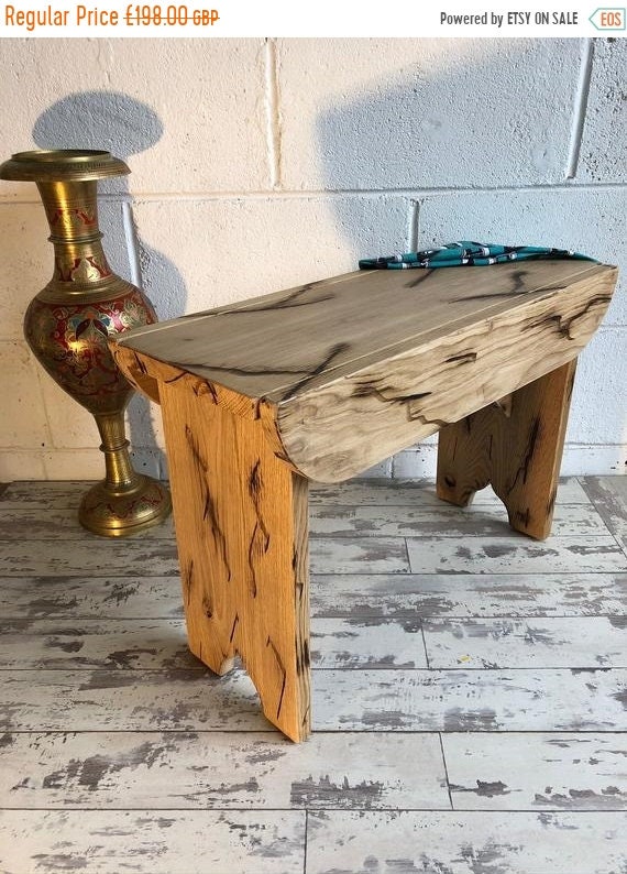 Xmas Sale Solid English Oak HandMade ‘ Ye-Old School Bench ‘ Dining Bedroom Table Bench - English Made