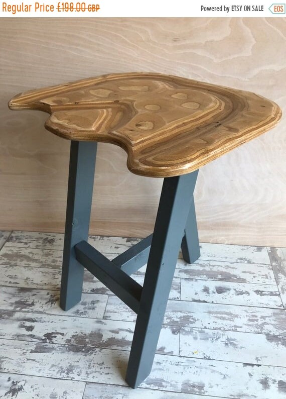HUGE Sale Oak Ply & Pine Farrow Ball Painted Reclaimed Wood Kitchen Island Bar Stool Farrow Ball Paint