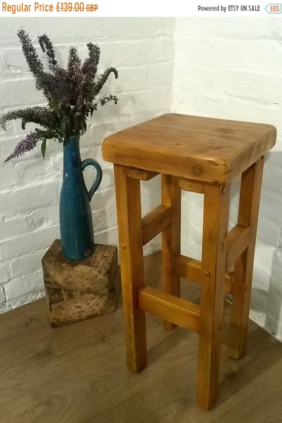 Summer Sale FREE DELIVERY! Hand Made Reclaimed Solid Wood Kitchen Island Bar Stool