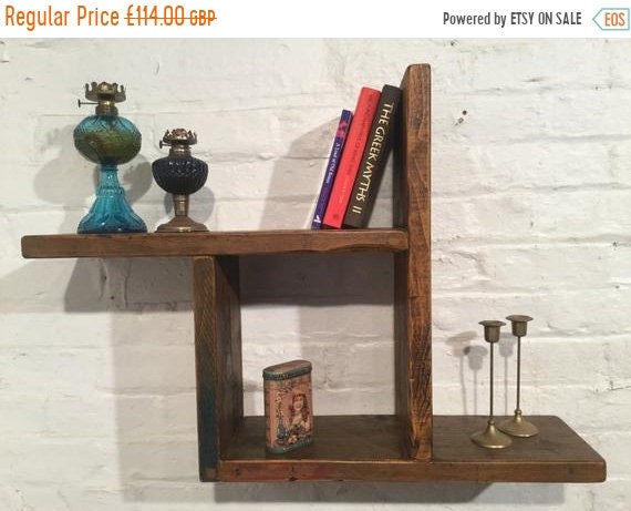 XMAS Sale Reclaimed Solid Wood Pine Storage Bookcase Cabinet Wall Book Shelf Cube - Built to Last by Village Orchard Furniture