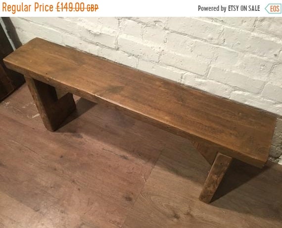 Sept Sale Original *Only 1* 4ft HandMade 1800s Solid Rustic Wood Reclaimed Pine Vintage Bench.