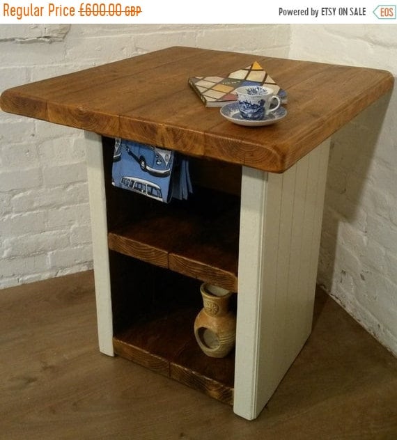 Xmas SALE FREE Delivery! F&B Solid Reclaimed Pine Butchers Block Kitchen Island Village Orchard Furniture