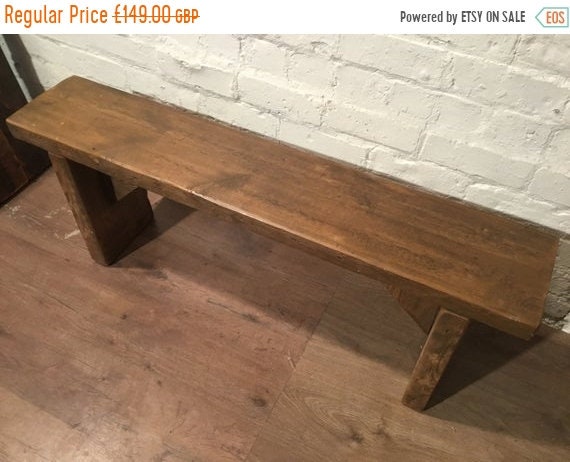 Bonfire Sale / Original *Only 1* 4ft HandMade 1800s Solid Rustic Wood Reclaimed Pine Vintage Bench.