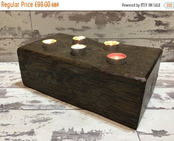 HUGE Sale Beautiful 1800’s Maritime Solid English Oak Ships Beam Reclaimed Candle Shelf - ONLY 1 !