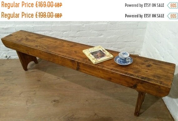 August sale Old School Antique 4ft Rustic Solid Reclaimed Old School Pine Dining Plank Table Chair Bench - Village Orchard Furniture