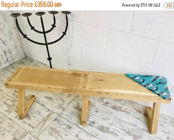 Xmas SALE 4’6” Solid Reclaimed Vintage English Oak HandMade Table Chair Z-Bench