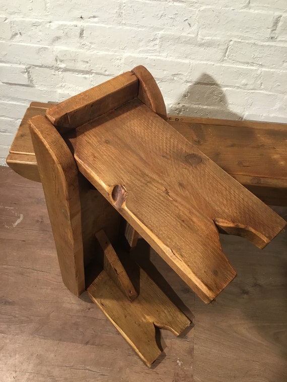 8 SALE 8 Old School Antique 6ft Rustic Solid Reclaimed Old Pine Dining Plank Table Chair Bench - Village Orchard Furniture