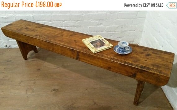 Halloween Sale Old School Antique 6ft Rustic Solid Reclaimed Old Pine Dining Plank Table Chair Bench - Village Orchard Furniture