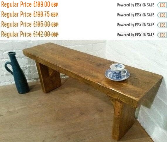 JUNE Sale FREE DELIVERY! X-Wide 5ft Hand Made Reclaimed Rustic Pine Beam Solid Wood Contemporary Coffee Table