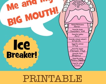Speech Therapy Ice Breaker, All About Me Activity (Printable)