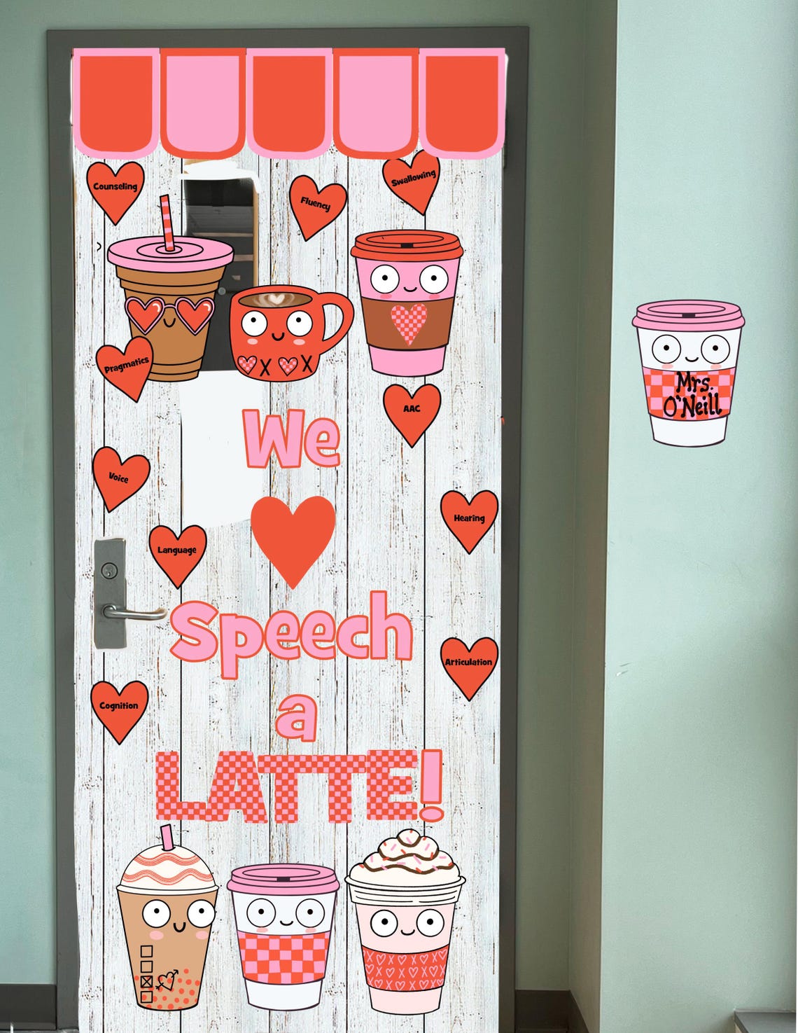 I Love Speech/ot/pt a LATTE Valentine’s Day Coffee Shop Bulletin Board ...