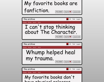 Sticker ou porte-clés Fanfiction Reader, Fandom Pride