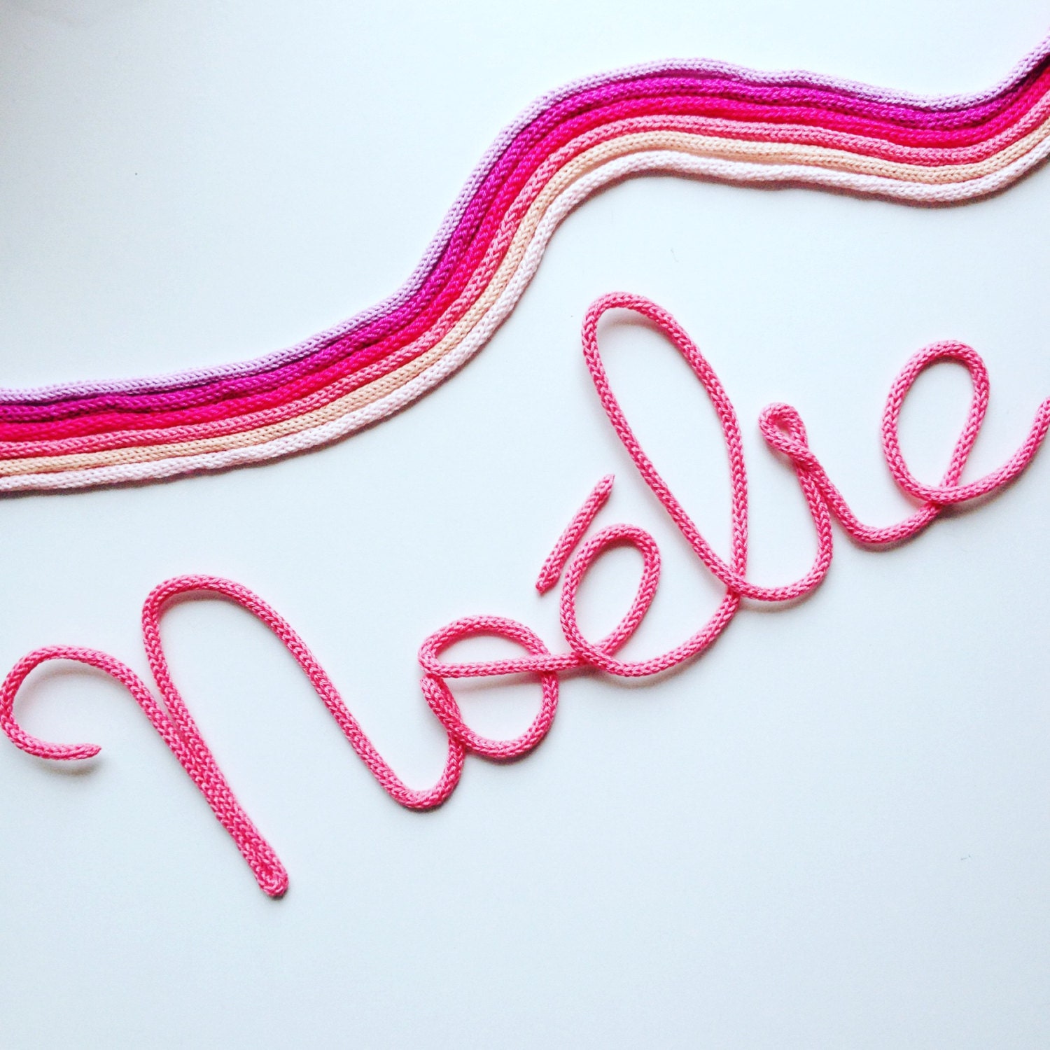 Prénom en Laine - Prénom Tricotin