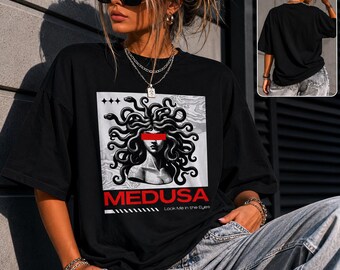 Gorgon Head Medusa Graphic Tee | Mythology T-Shirt | Medusa T-Shirt