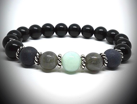 Empath Triple Protection Bracelet Crystal Bracelet Crystal Etsy Empath Triple Protection Bracelet Crystal Bracelet Crystal Etsy