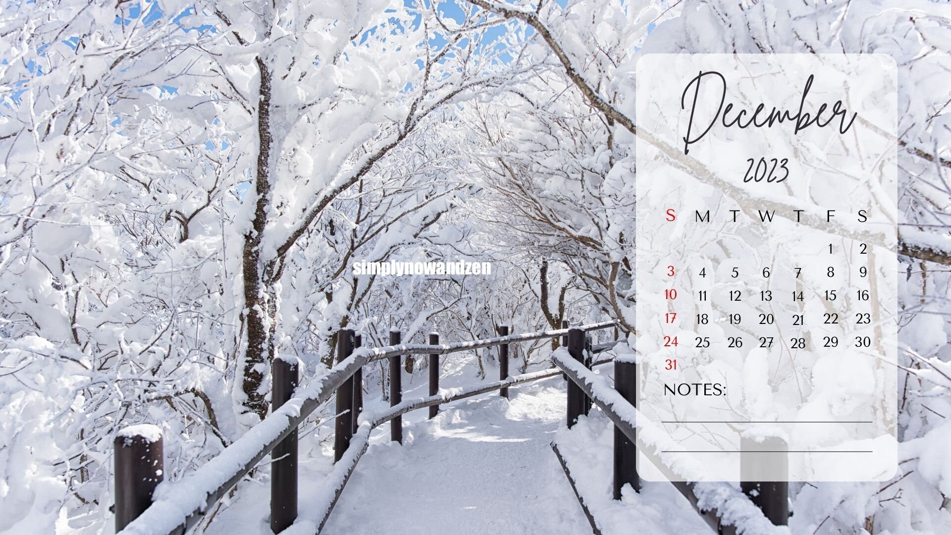 Winter Desktop Wallpaper Desktop Organizer 2023 Wall - Etsy UK