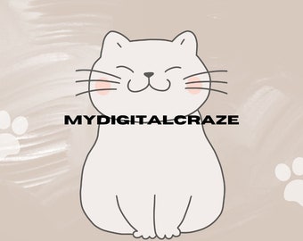 Cute Cat iPhone Wallpaper, iOS 14 Aesthetic, Fun Neutral Animal Kitty Background, Android iPad Tablet Theme