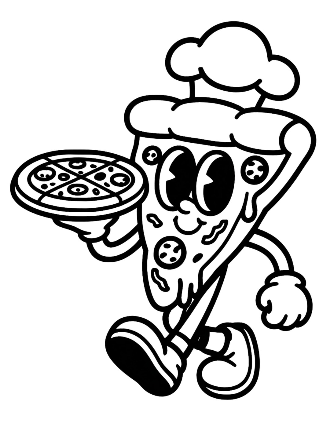 Pizza Slice Coloring Pages, Fun Fast Food Coloring Sheets, Kids Party ...