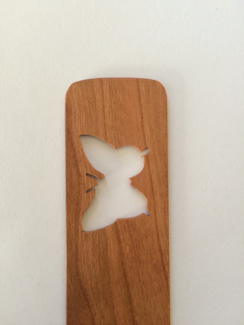 Wooden Bookmark made of Cherry Wood by hand | Etsy