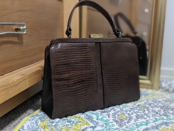 1940's Lizard Skin Handbag