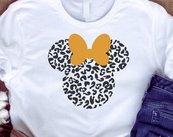 Disney Inspired Shirt | Leopard Mickey Mouse Inspired Shirt | Disney Fan Shirt
