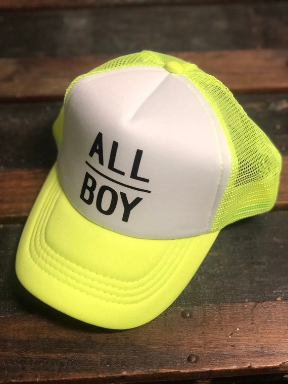 yellow toddler baseball hat