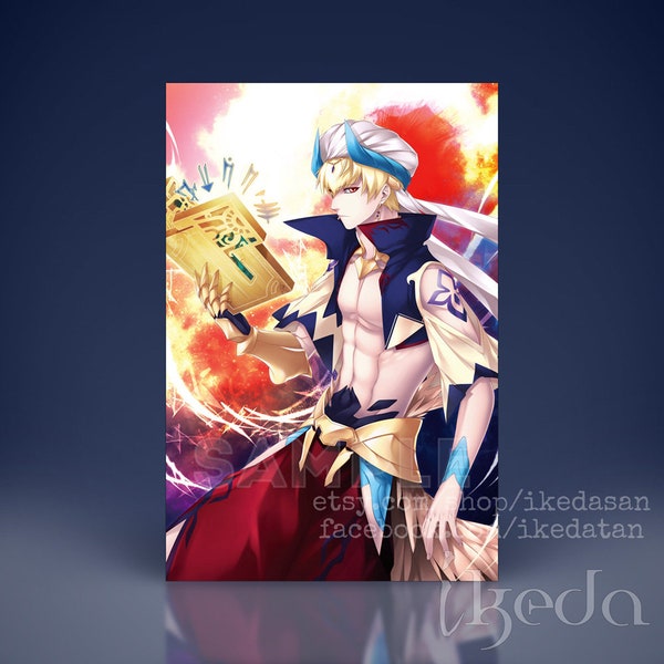 Fate Grand Order • Babylonia | Gilgamesh (Caster) | 12x18 Poster