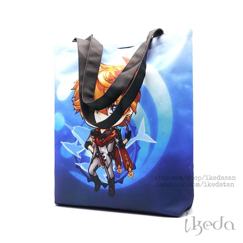 Hydro Tartaglia \u2022 Childe Genshin Impact | Double-Sided Tote Bag