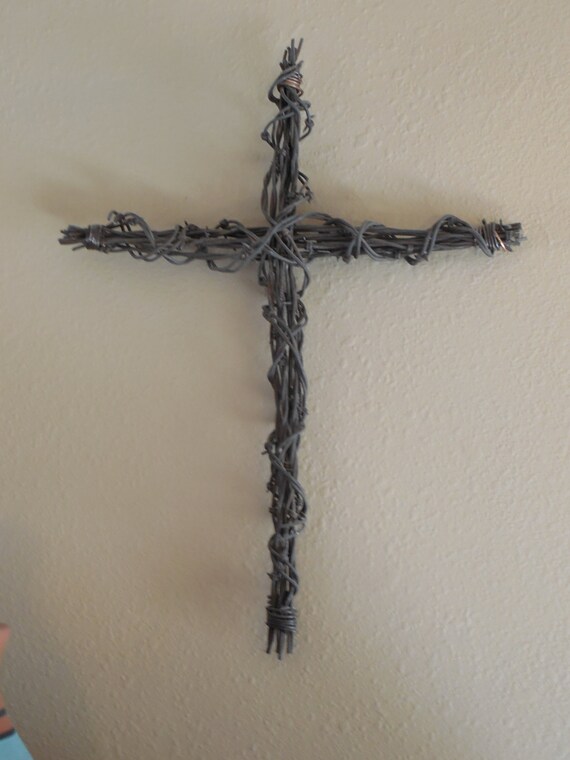 barbed wire cross