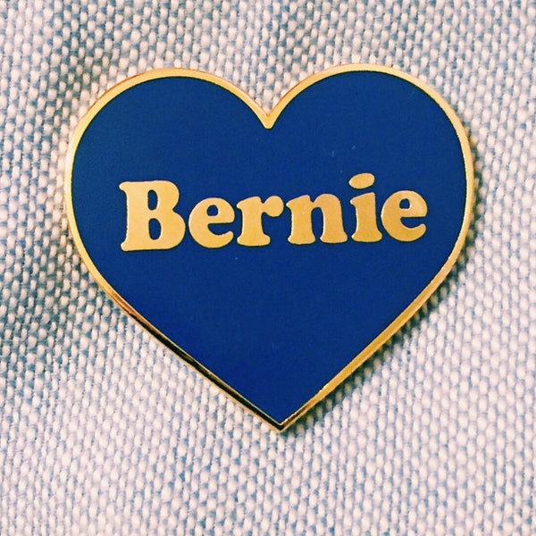 Bernie Sanders Heart Pin