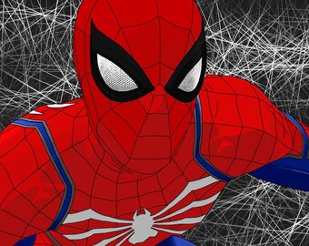 Spiderman drawing | Etsy