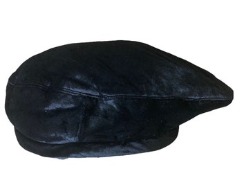 Vintage D Charles velvet Beret with side bill