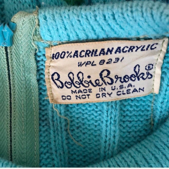 Vintage Bobbie Brooks sleeveless ribbed sweater d… - image 2