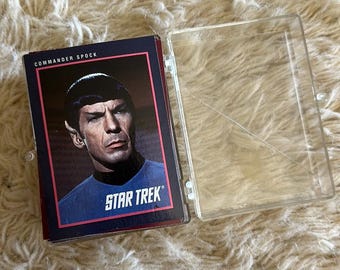 Tarjetas coleccionables de Star Trek de 1991 (60 tarjetas y estuche)