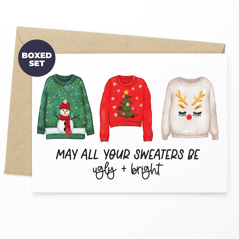 Boxed Christmas Card Etsy