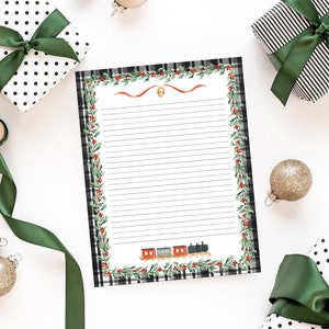 PRINTABLE Christmas Letterhead - Christmas stationery, Christmas paper, Printable Holiday stationery, printable Winter letterhead