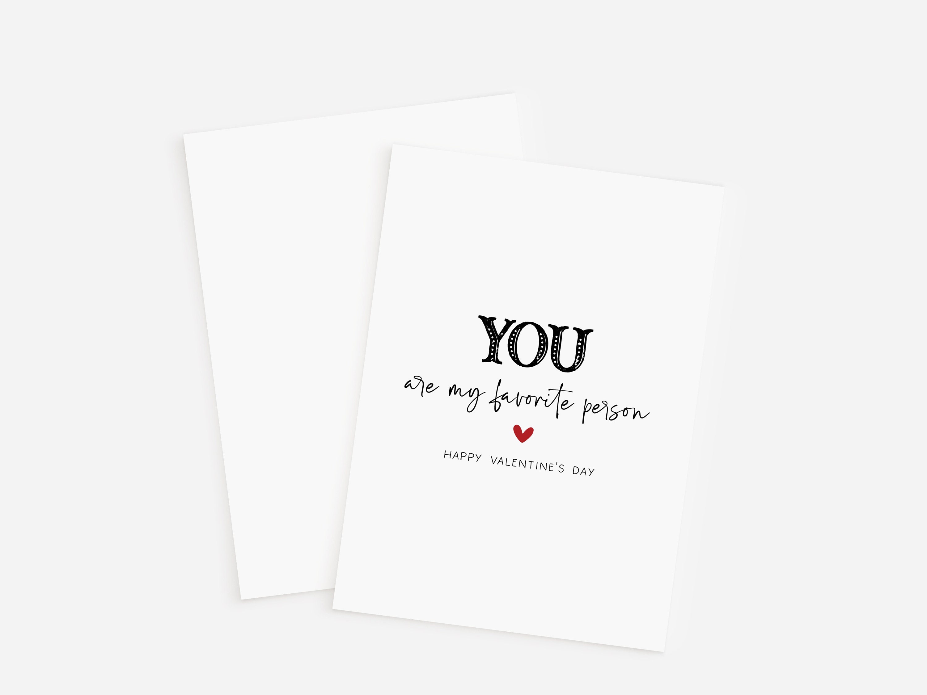 Valentinstagskarte – „You're My Fave Human“ – Lustige Liebeskarte, 12,7x17,8 Cm, Mit Umschlag