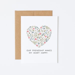 Sentimental Friendship Card - Heartwarming Greeting for a Special Friend