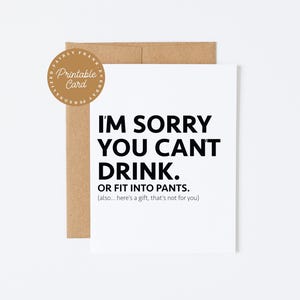 Funny Baby Shower Card, Rude New Baby Card for Parents, Sarcastic New Mom Gift, Inappropriate Gag Card for New Parents