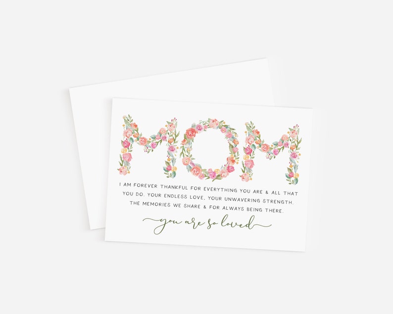 Unique Birthday Card for Mom