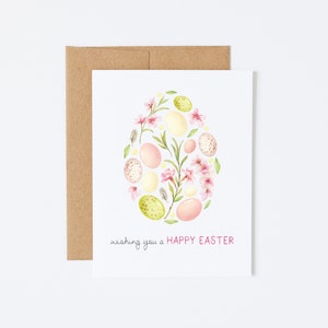 Carte de vœux de Pâques – Je vous souhaite de joyeuses Pâques – Parfaite pour envoyer des vœux de Pâques.
