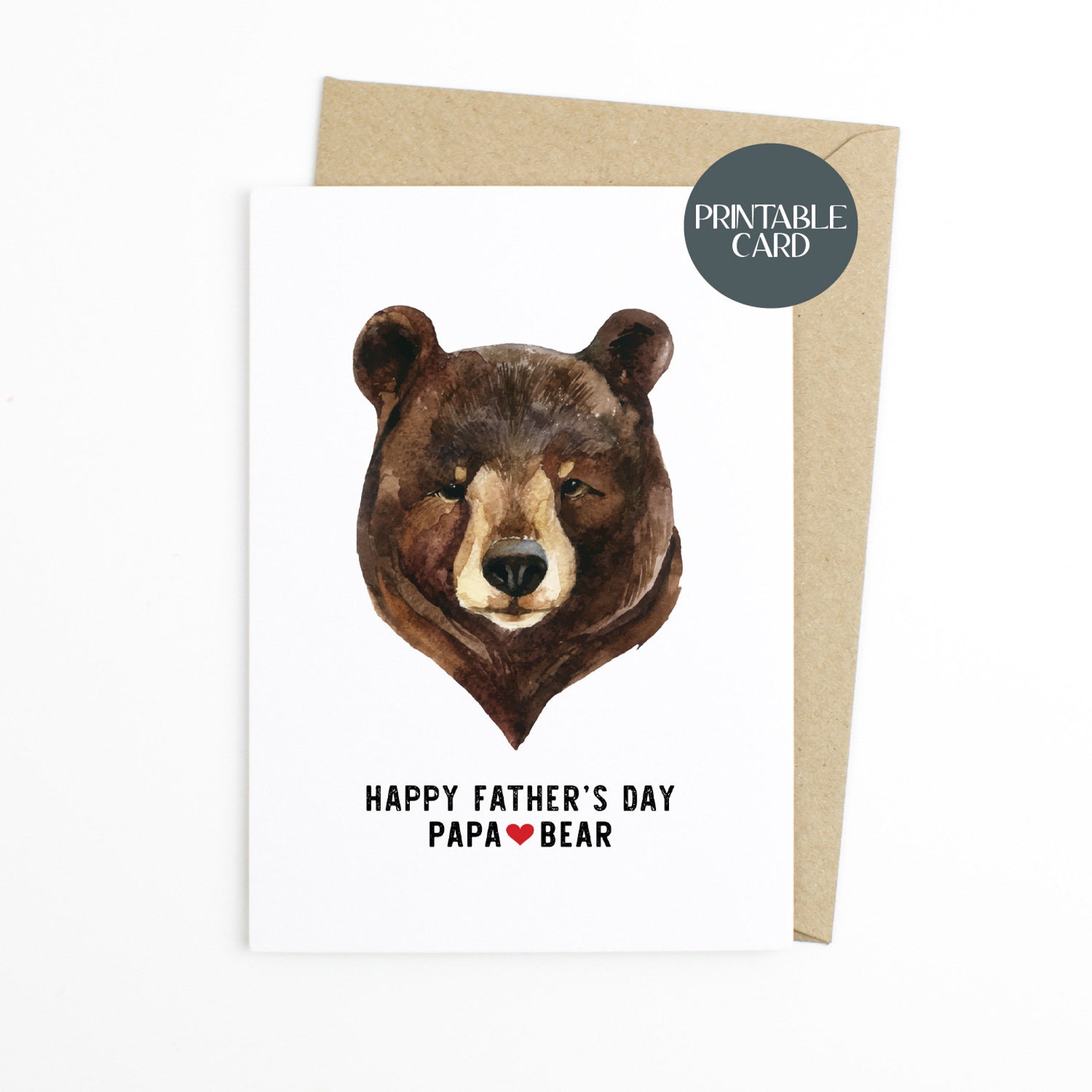 printable fathers day card happy fathers day papa etsy