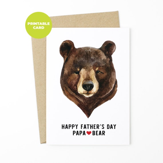 Papa Bear Card