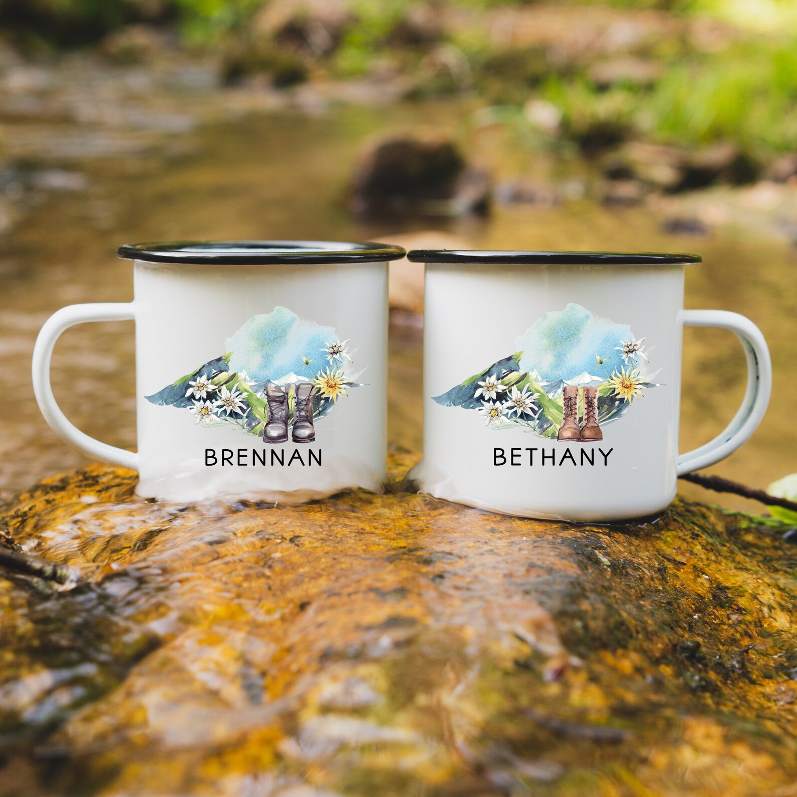 Personalized Hiking Mug Couples Mugs Outdoors Mug Hiking Etsy
