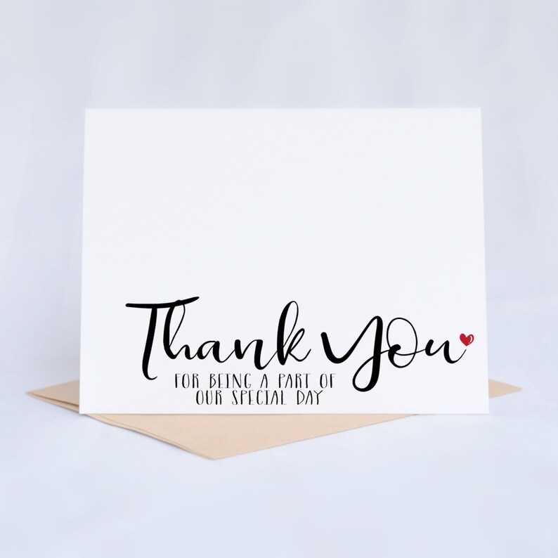 Boxed Thank You Card Set Thank You For Being Apart Of Our Etsy