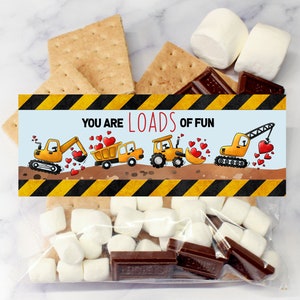 Costruzione STAMPABILE Toppi di San Valentino per compagni di classe - Stampabile San Valentino S'more Topper, biglietto di San Valentino