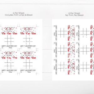 PRINTABLE Tic Tac Toe Valentine's Cards for Kids - XOXO Let's Play Tic ...