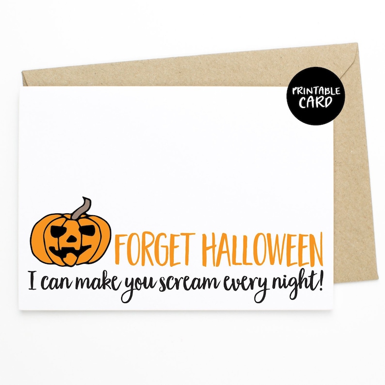 PRINTABLE Amusing Halloween Card, Card for Spouse, Card for Girlfriend, Naughty Card - Neglect Halloween I can Crank out Yourself Scream Each individual Evening! photo relating to Printable Halloween Card identify PRINTABLE Amusing Halloween Card, Card for Spouse, Card for Girlfriend, Naughty Card - Forget about Halloween I can Crank out Yourself Scream Each Night time!