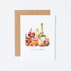 Répandez la joie des Fêtes avec une carte de boissons de Noël festives - Holiday Cheers