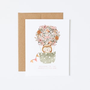 Bienvenue dans le monde, petit - Nouvelle carte bébé au design simple et doux